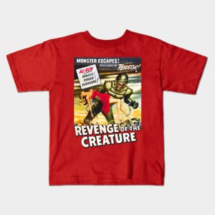 Revenge Of The Creature Movie Poster Kids T-Shirt